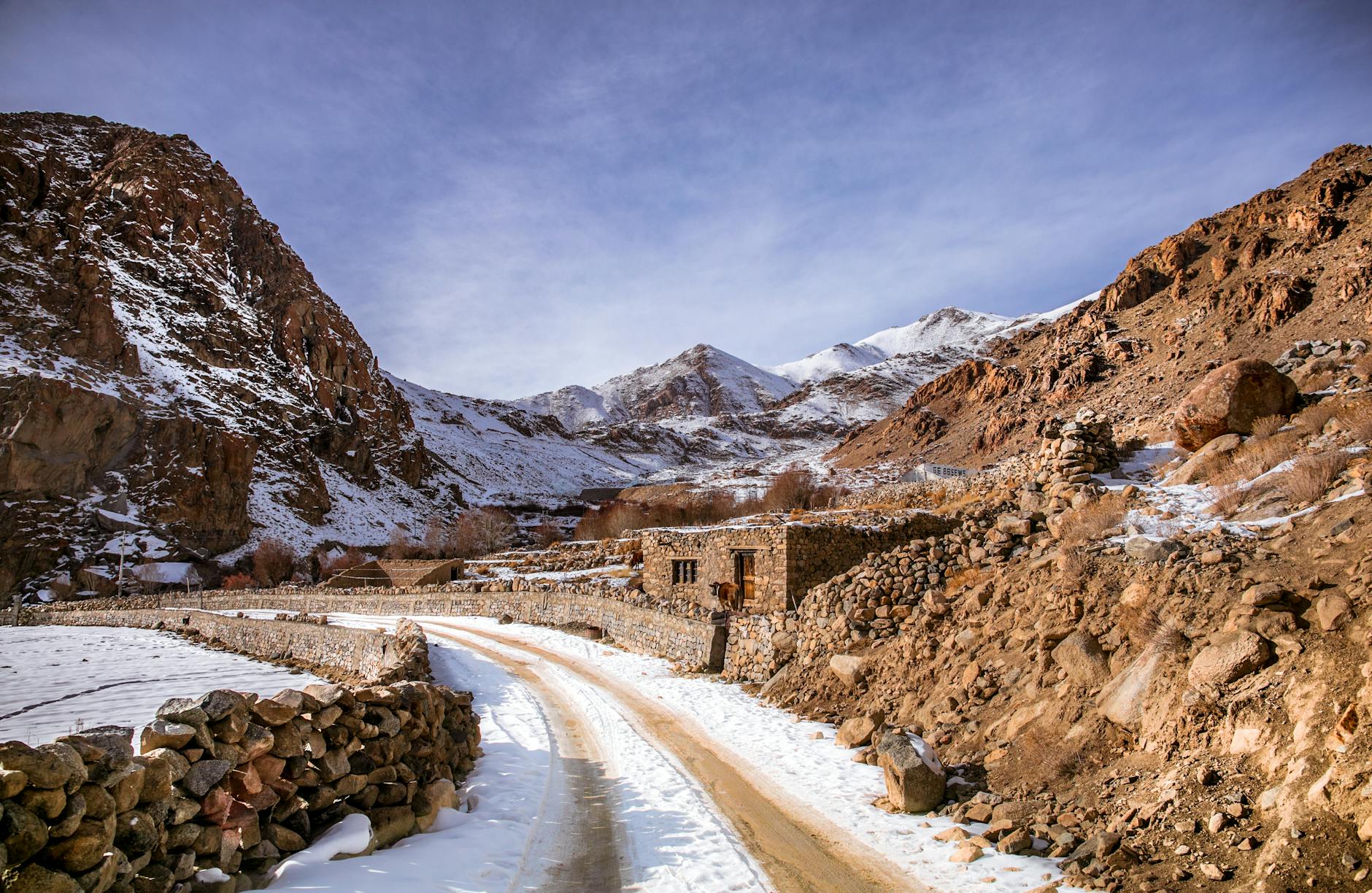 Snow-capped Atlas peaks
