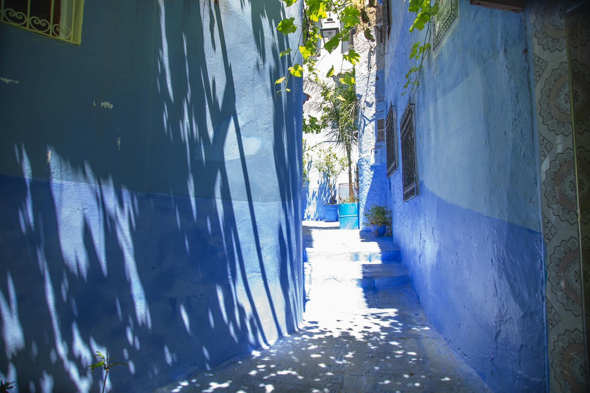 Blue-washed alleyway in Chefchaouen